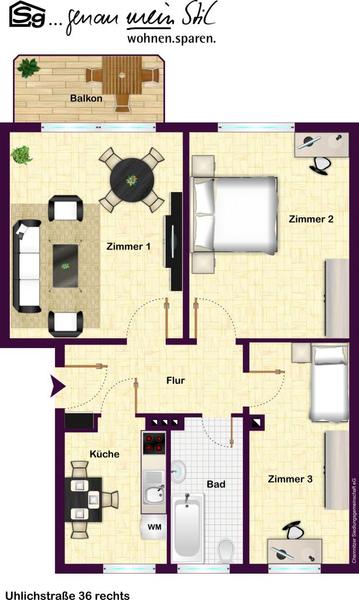 3 frisch sanierte Zimmer zum Wohlfühlen! - Foto 5